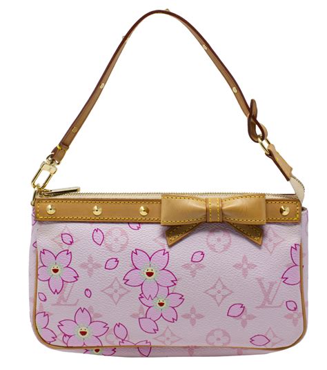 louis vuitton pink cherry blossom pochette|cherry blossom monogram pochette.